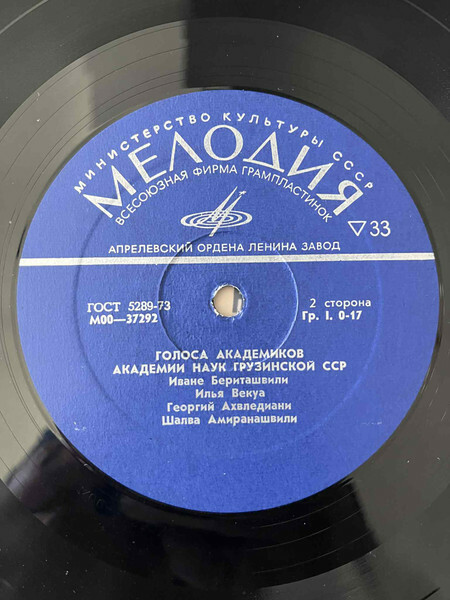 Голоса академиков Академии наук Грузинской ССР (на грузинском языке)