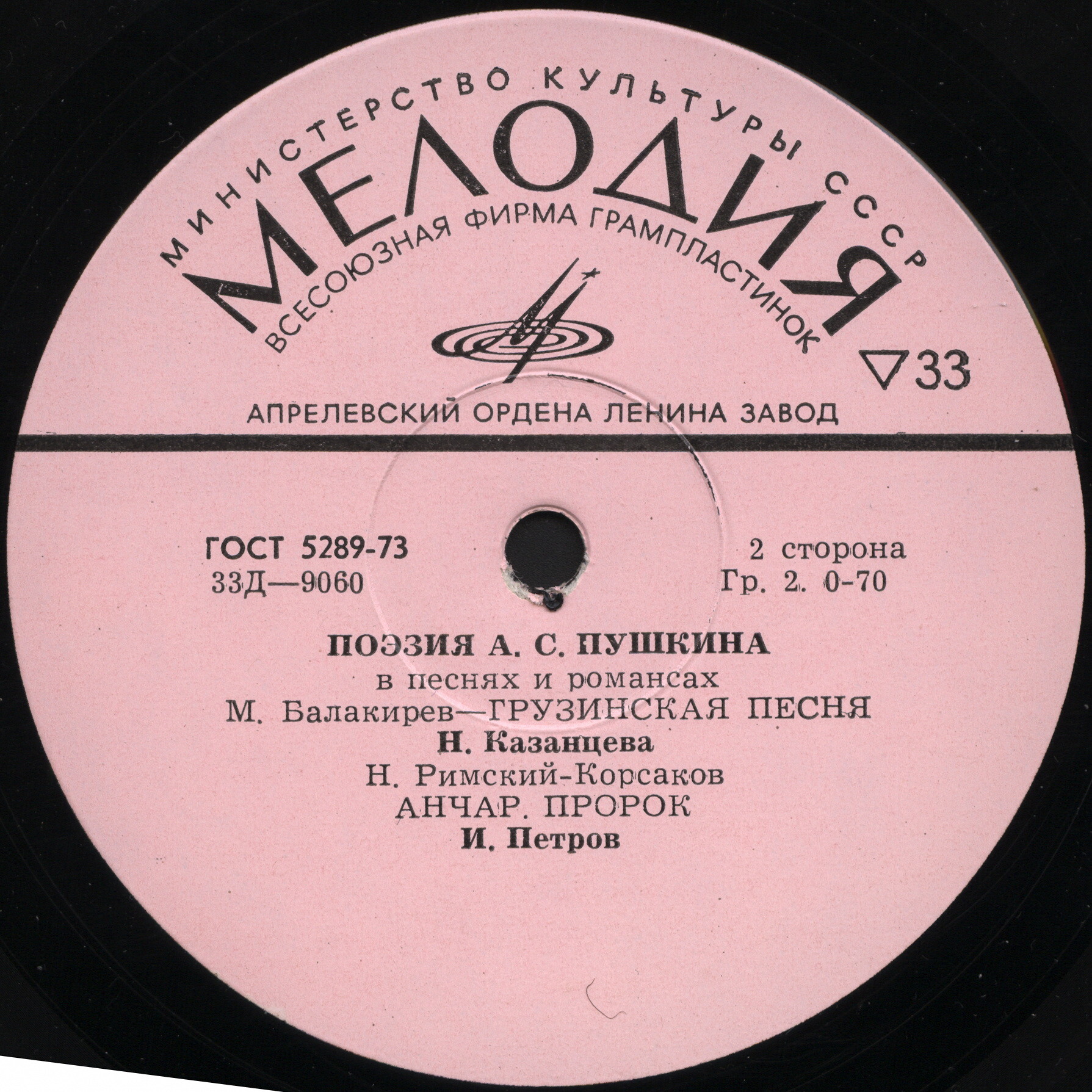 Поэзия А. С. Пушкина в песнях и романсах