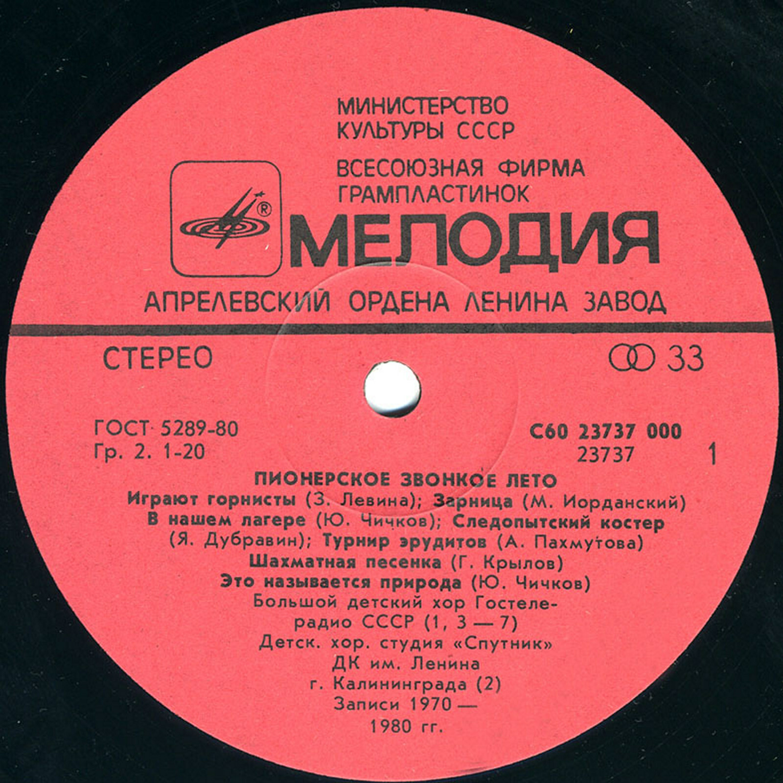 Пионерское звонкое лето