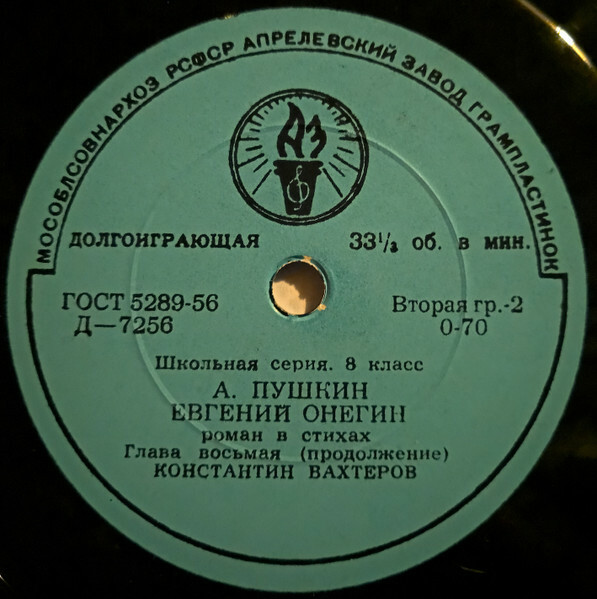 А. С. Пушкин. "Евгений Онегин", роман в стихах. Глава VIII. Путешествие Онегина. Читает К. Вахтеров