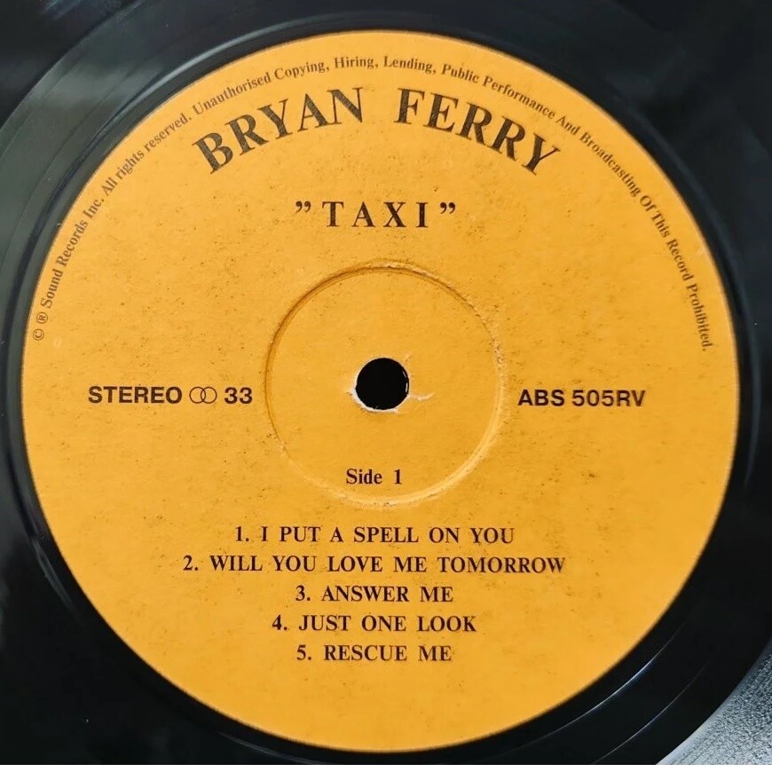 Bryan Ferry. Taxi