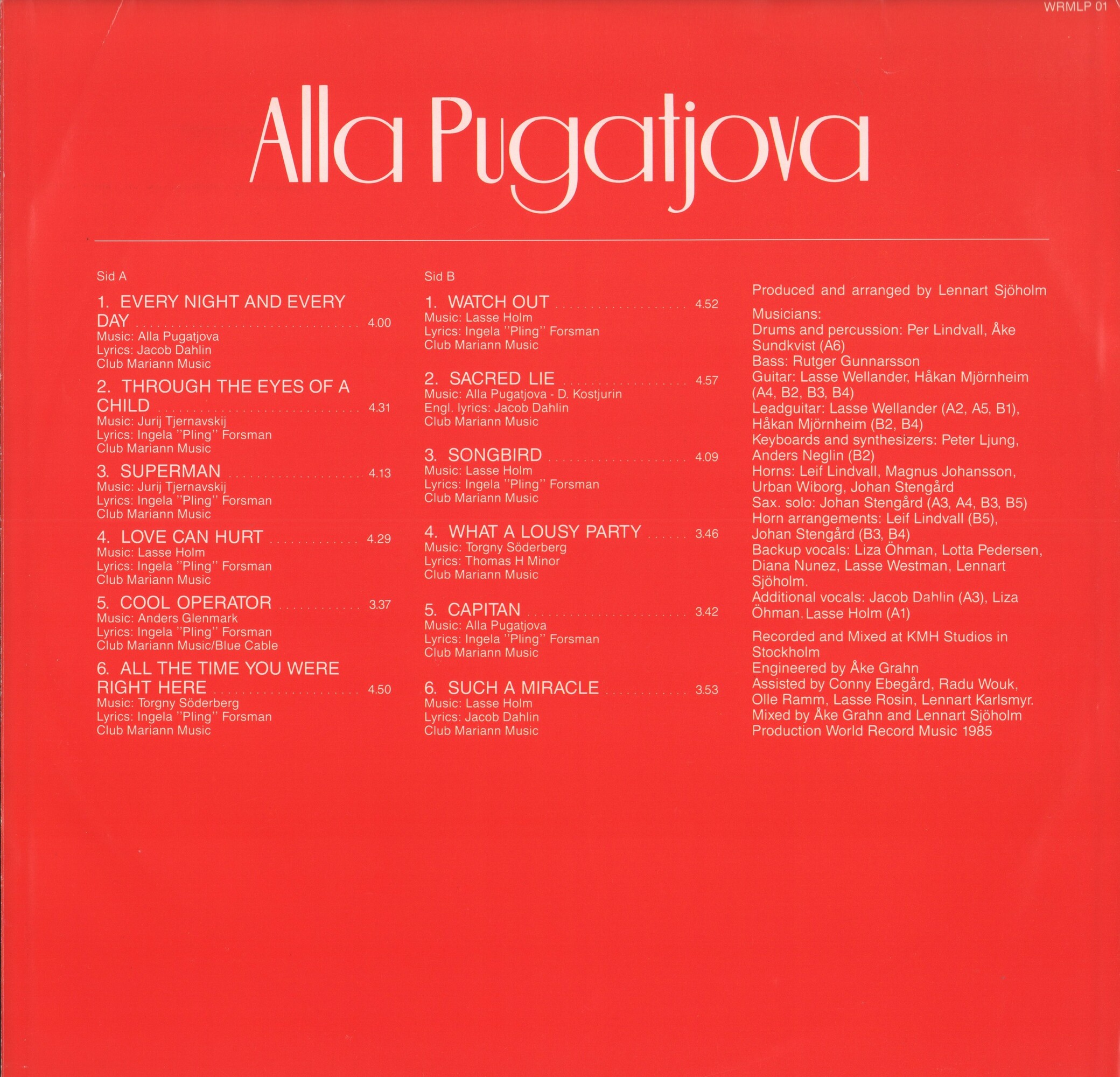 Alla Pugatjova. «Watch Out»