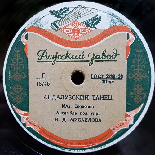 Анс. п/у Н. Мисаилова — Тарантелла / Андалузский танец