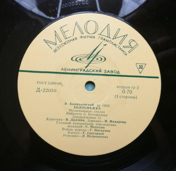 Э. Колмановский. Белоснежка (музыкальная сказка)