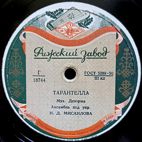 Анс. п/у Н. Мисаилова — Тарантелла / Андалузский танец