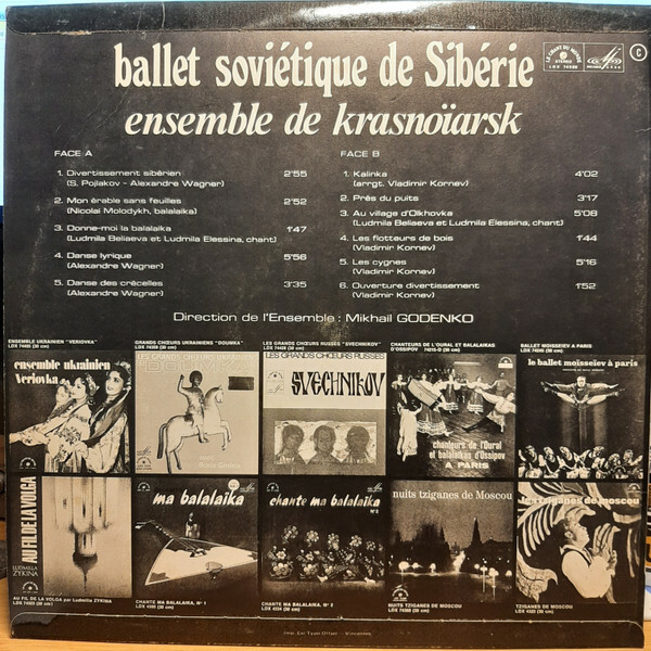 Ensemble De Krasnoïarsk – Ballet Soviétique De Sibérie