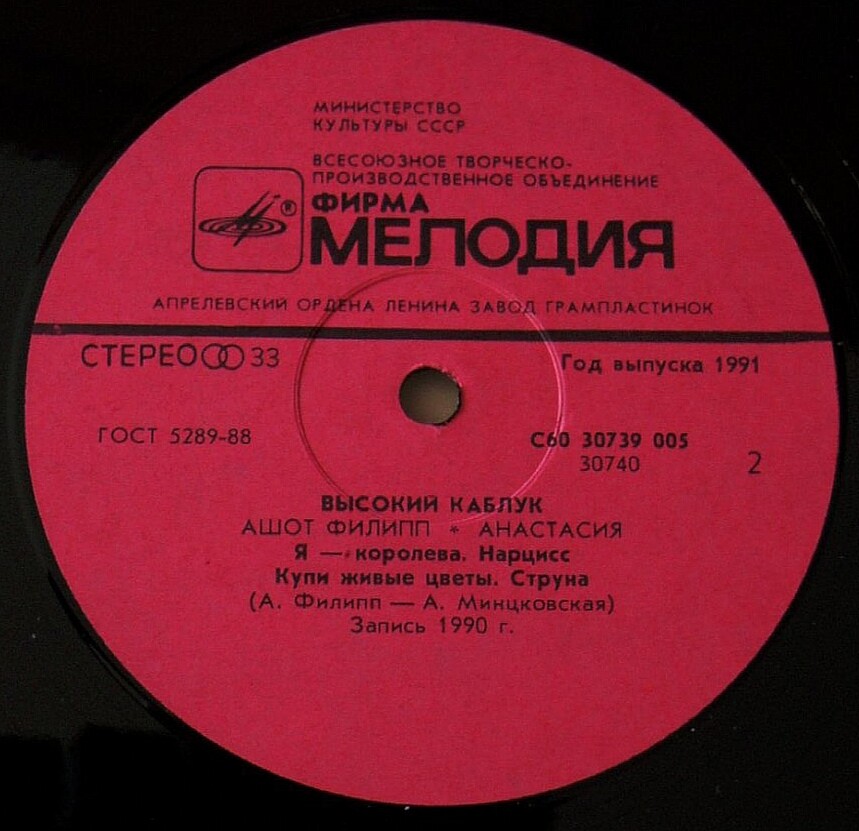 АНАСТАСИЯ, Ашот ФИЛИПП. «Высокий каблук»