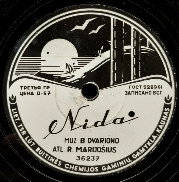 R. Marijošius ‎– Nida-Tango / Užstalės Daina
