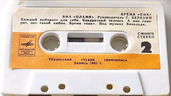 ВИА "Пламя".  Время "Пик". Руководитель С. Березин