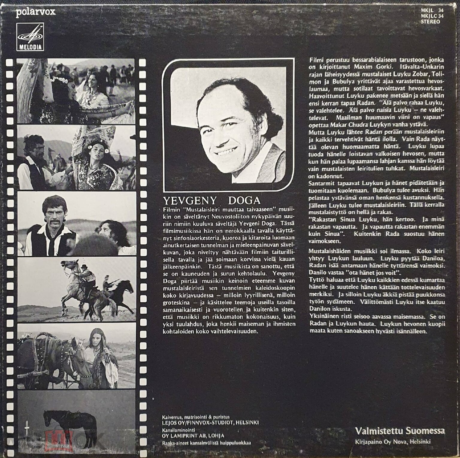 Filmimusükki: MUSTALAISLEIRI MUUTTAA TAIVAASEEN ”Tabor uhodit v nebo”