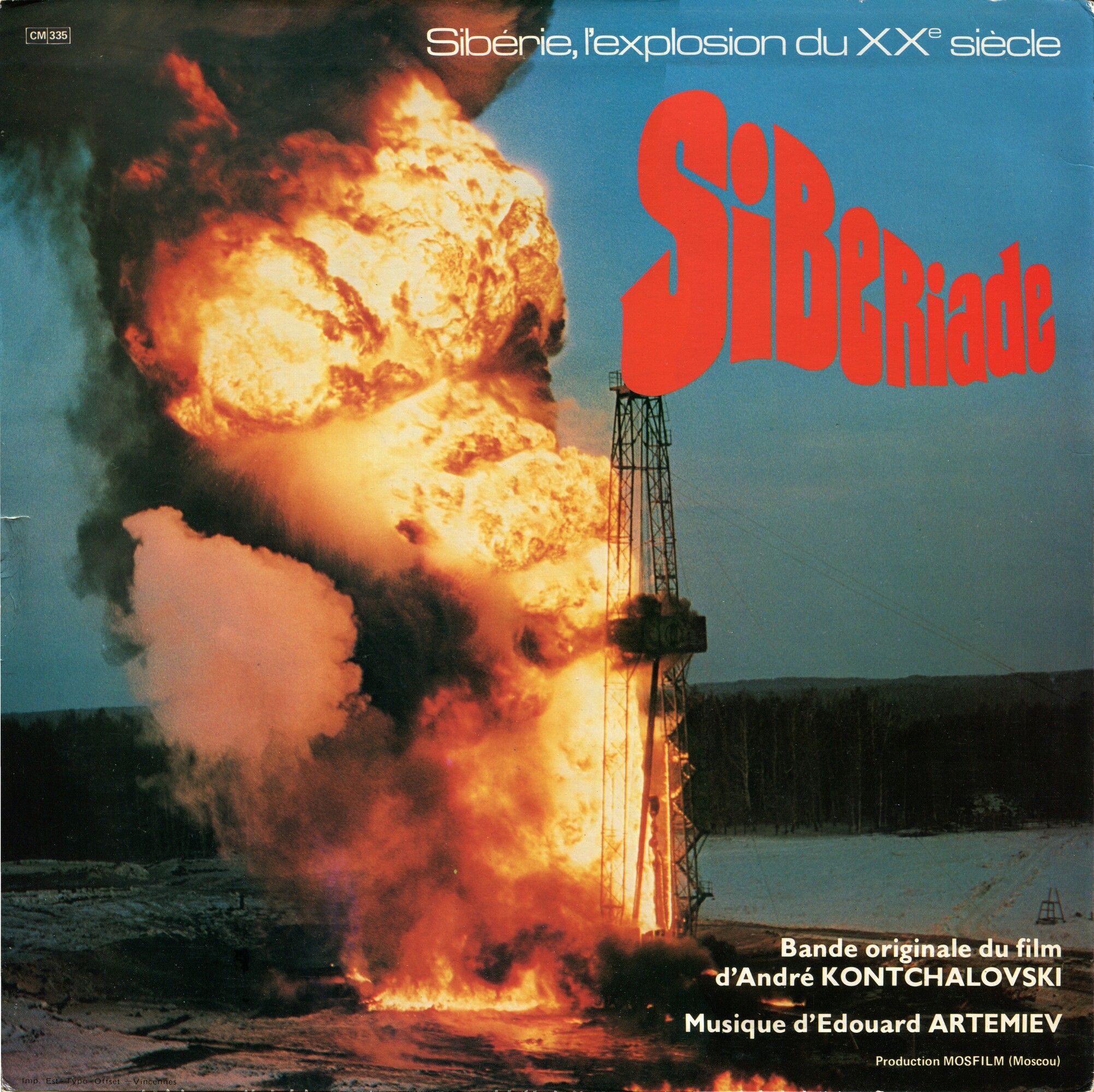 Bande Originale du Film d'André KONTCHALOVSKI "SIBERIADE". Musique Edouard ARTEMIEV