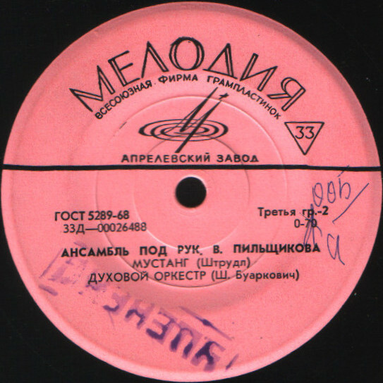 ИНСТРУМЕНТАЛЬНЫЙ АНСАМБЛЬ п/р В. ПИЛЬЩИКОВА