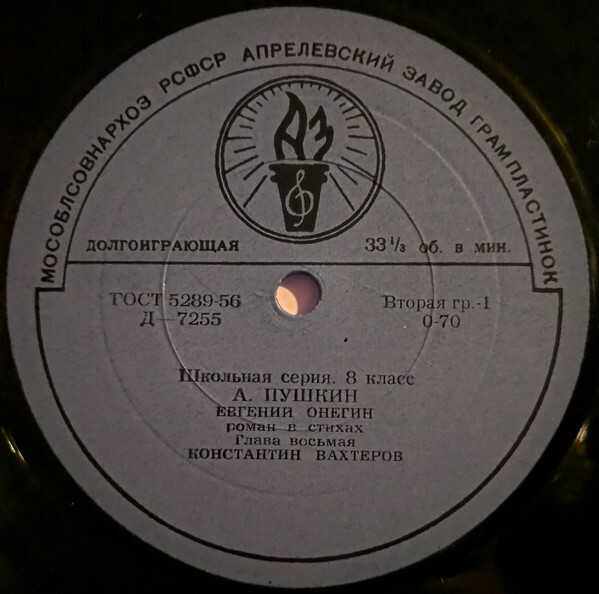 А. С. Пушкин. "Евгений Онегин", роман в стихах. Глава VIII. Путешествие Онегина. Читает К. Вахтеров