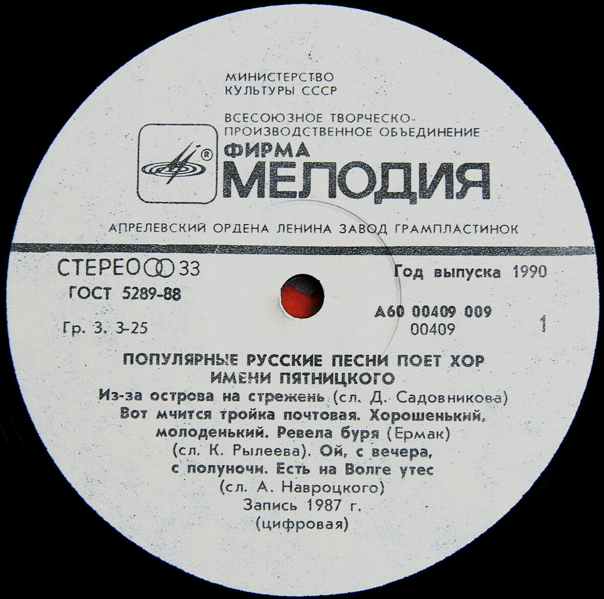 Популярные русские песни поет хор имени Пятницкого