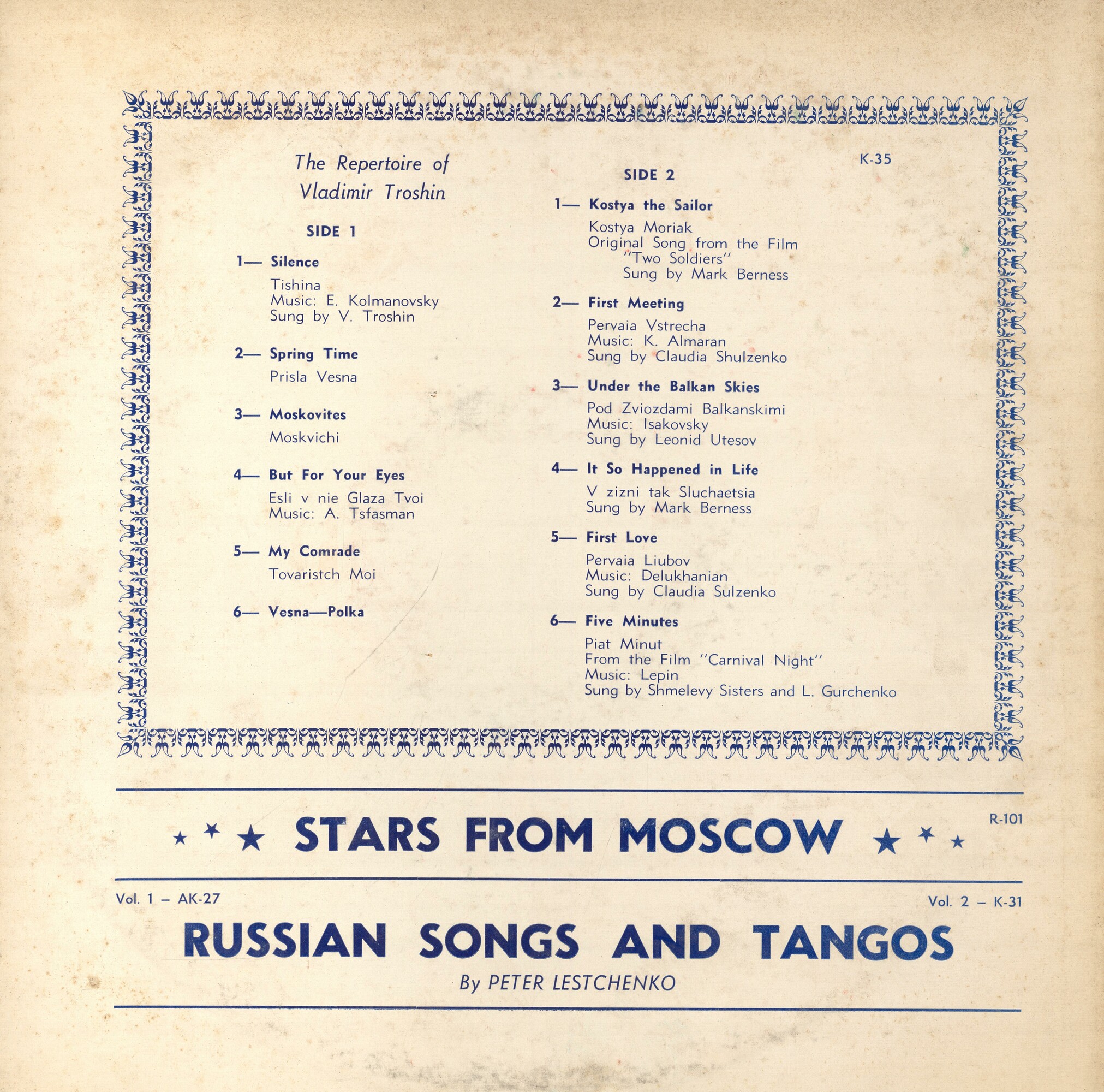 Folk Songs of Russia