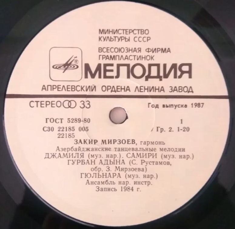 Закир МИРЗОЕВ (гармонь). Азербайджанские танцевальные мелодии