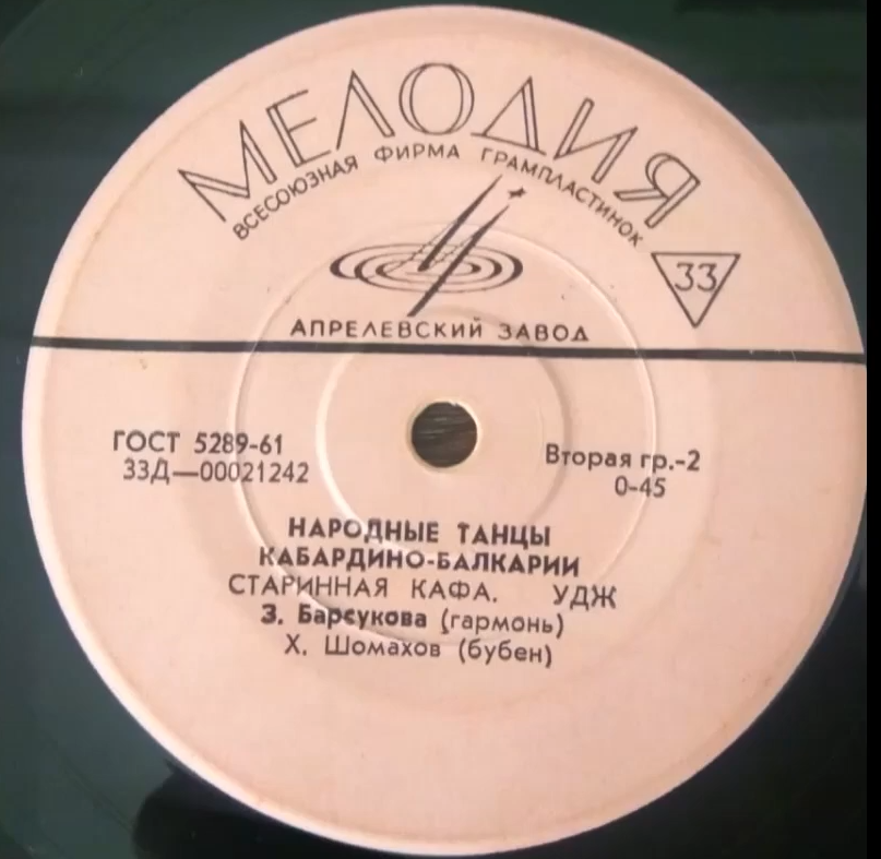 Зоя КУДАЕВА-БАРСУКОВА (гармоника). Народные танцы Кабардино-Балкарии