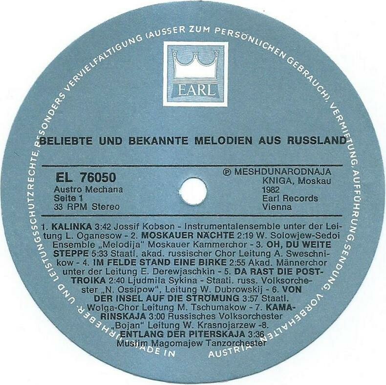 Beliebte und bekannte Melodien aus Russland