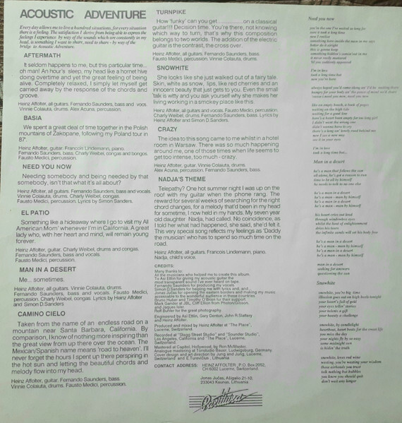 Heinz Affolter ‎— Acoustic Adventure