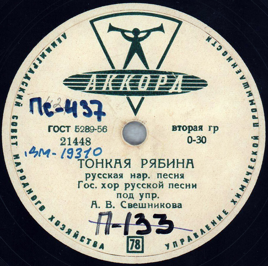 Государственный хор русской песни п/у А. Свешникова — Тонкая рябина