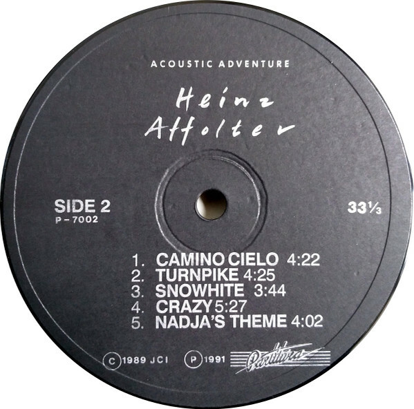 Heinz Affolter ‎— Acoustic Adventure