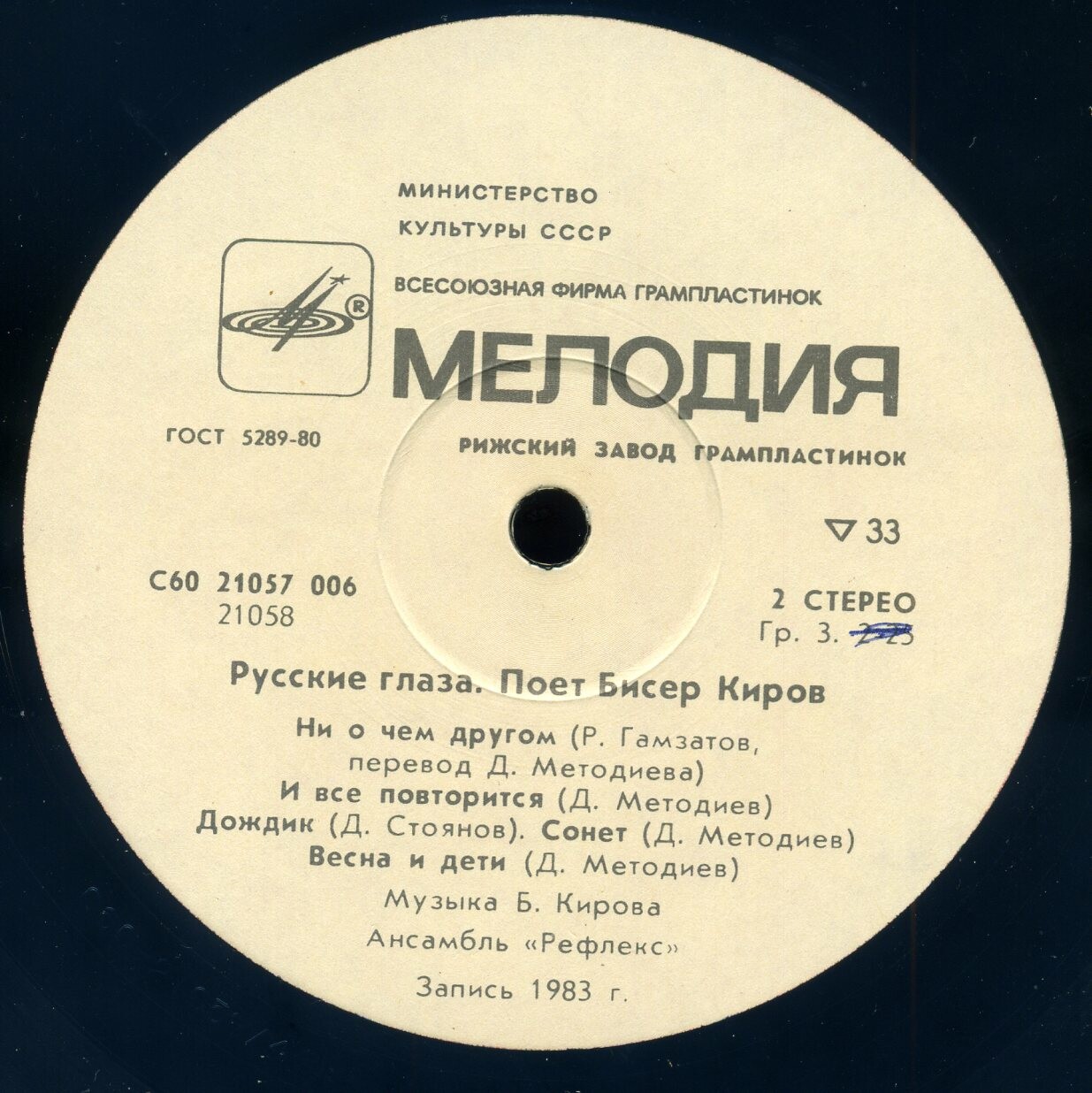 Бисер КИРОВ. «Русские глаза»