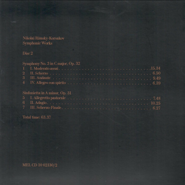 Nikolai Rimsky-Korsakov. Symphonic Works. Conductor Eugeny Svetlanov