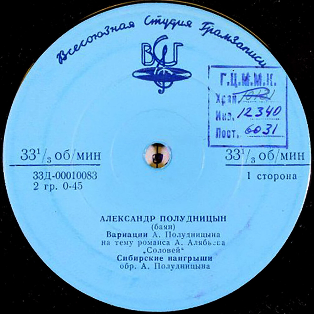 Александр Полудницын, баян