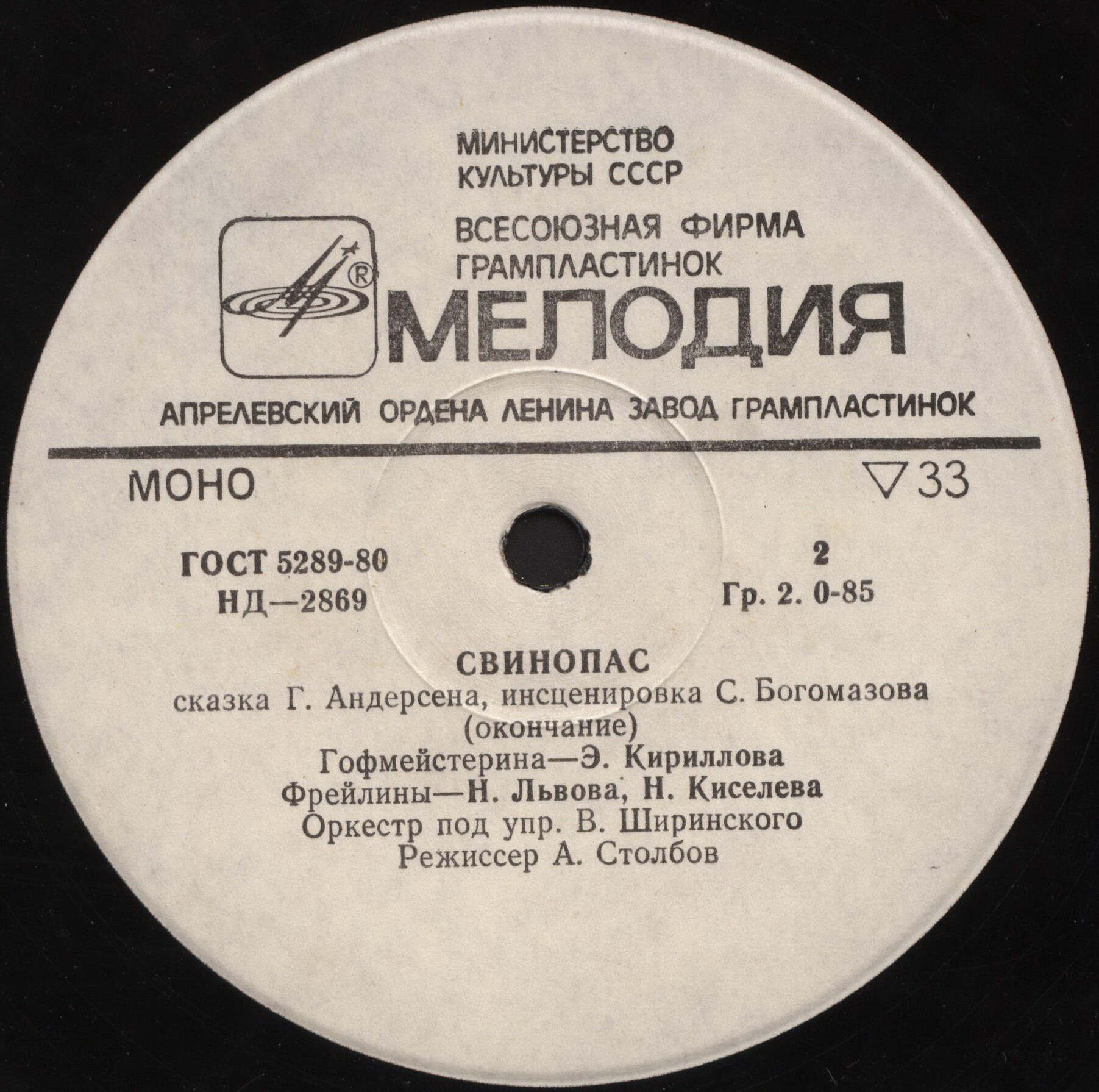 Г. Андерсен: Свинопас (сказка)