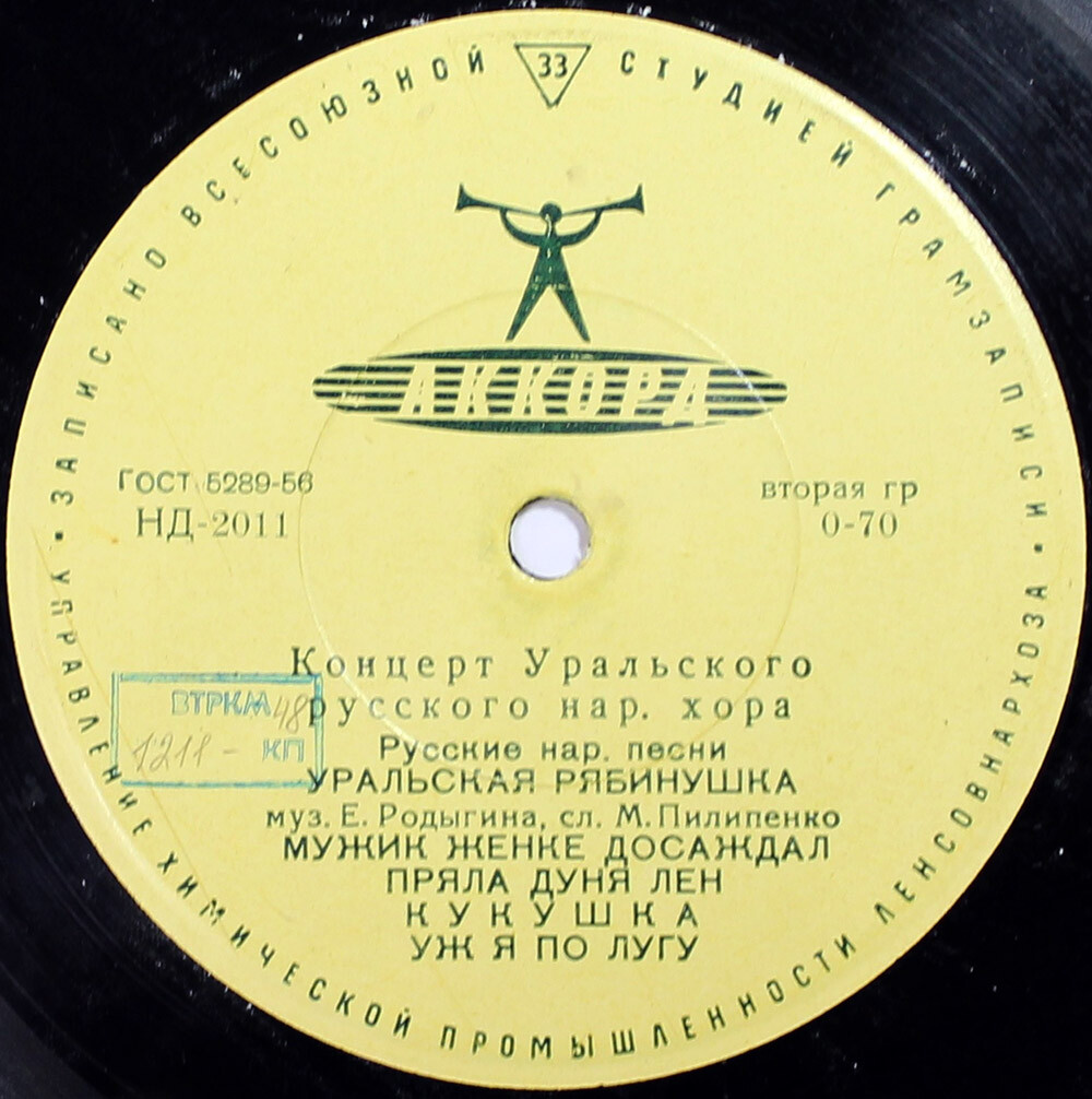 Государственный Уральский русский народный хор. Худ. рук. Л. Христиансен