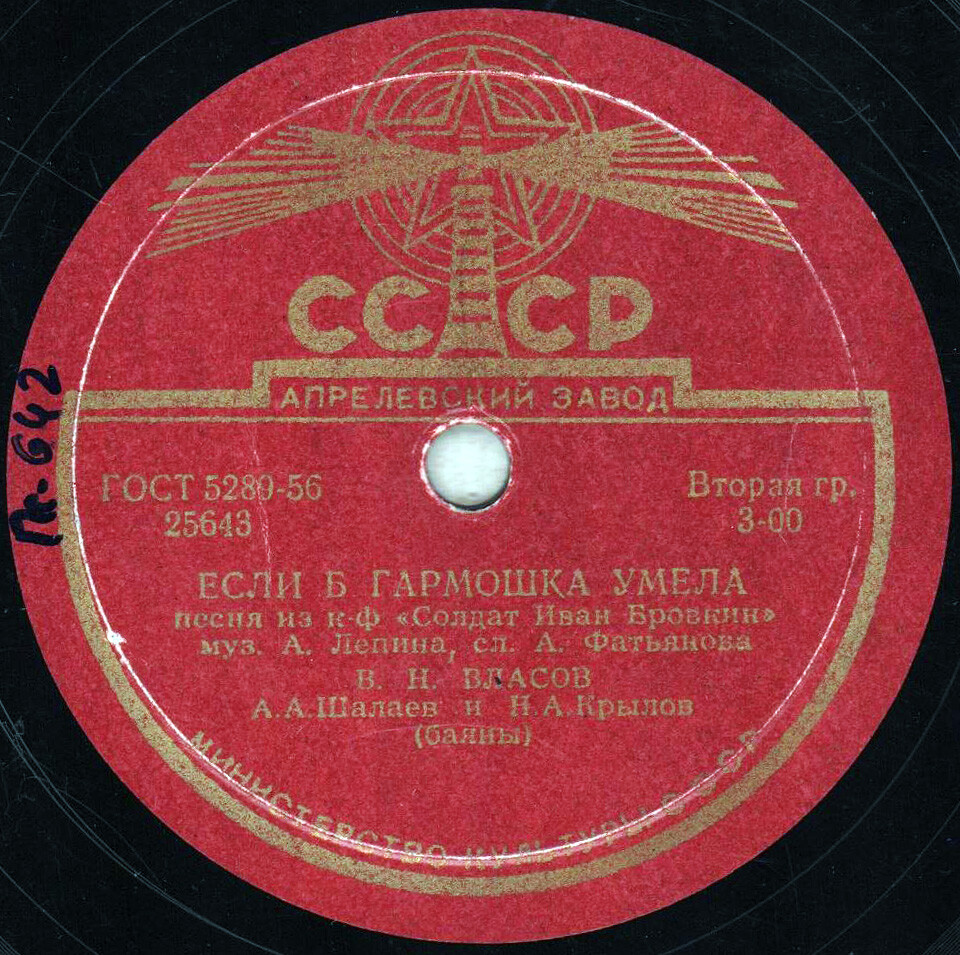 Песни из к-ф «Солдат Иван Бровкин»