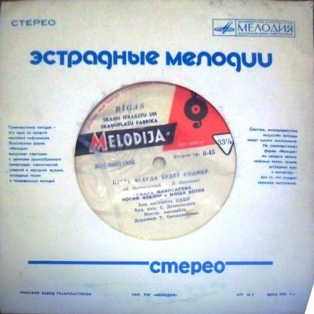 Stereo. Эстрадная музыка / (синий)
