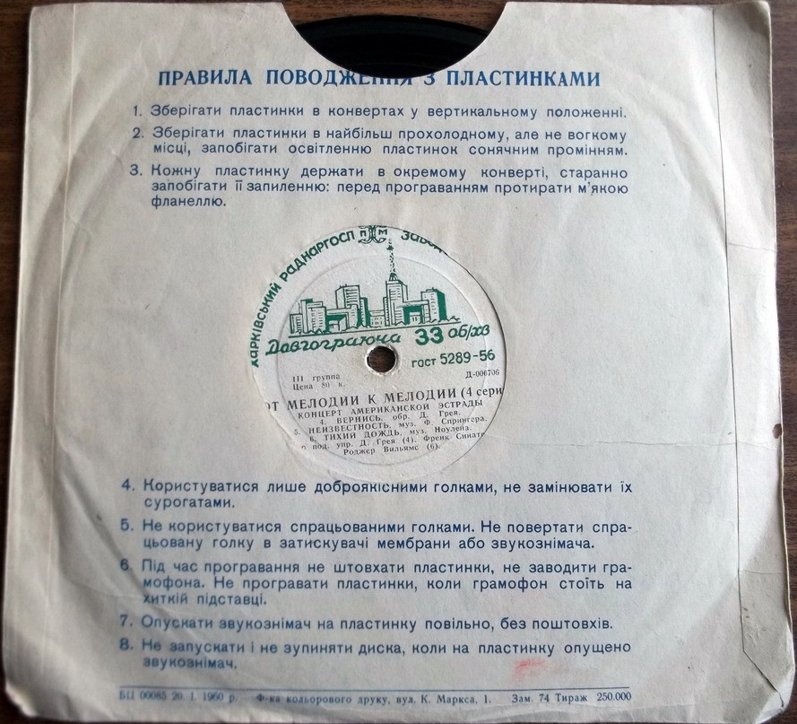 Цветочный узор / Правила. 1960 г.