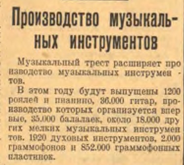 Производство музыкальных инструментов