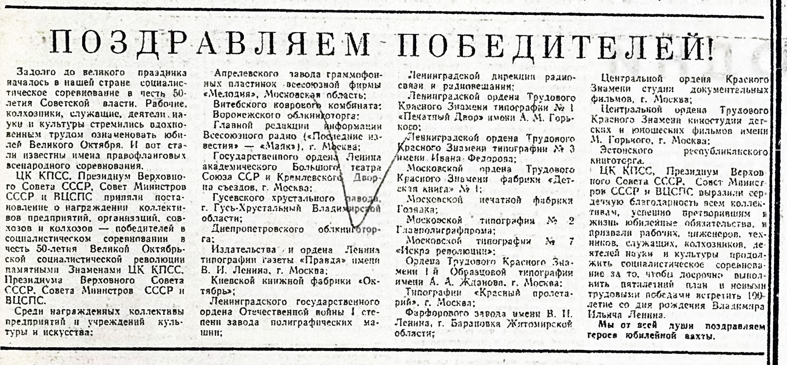 ПОЗДРАВЛЯЕМ ПОБЕДИТЕЛЕЙ!