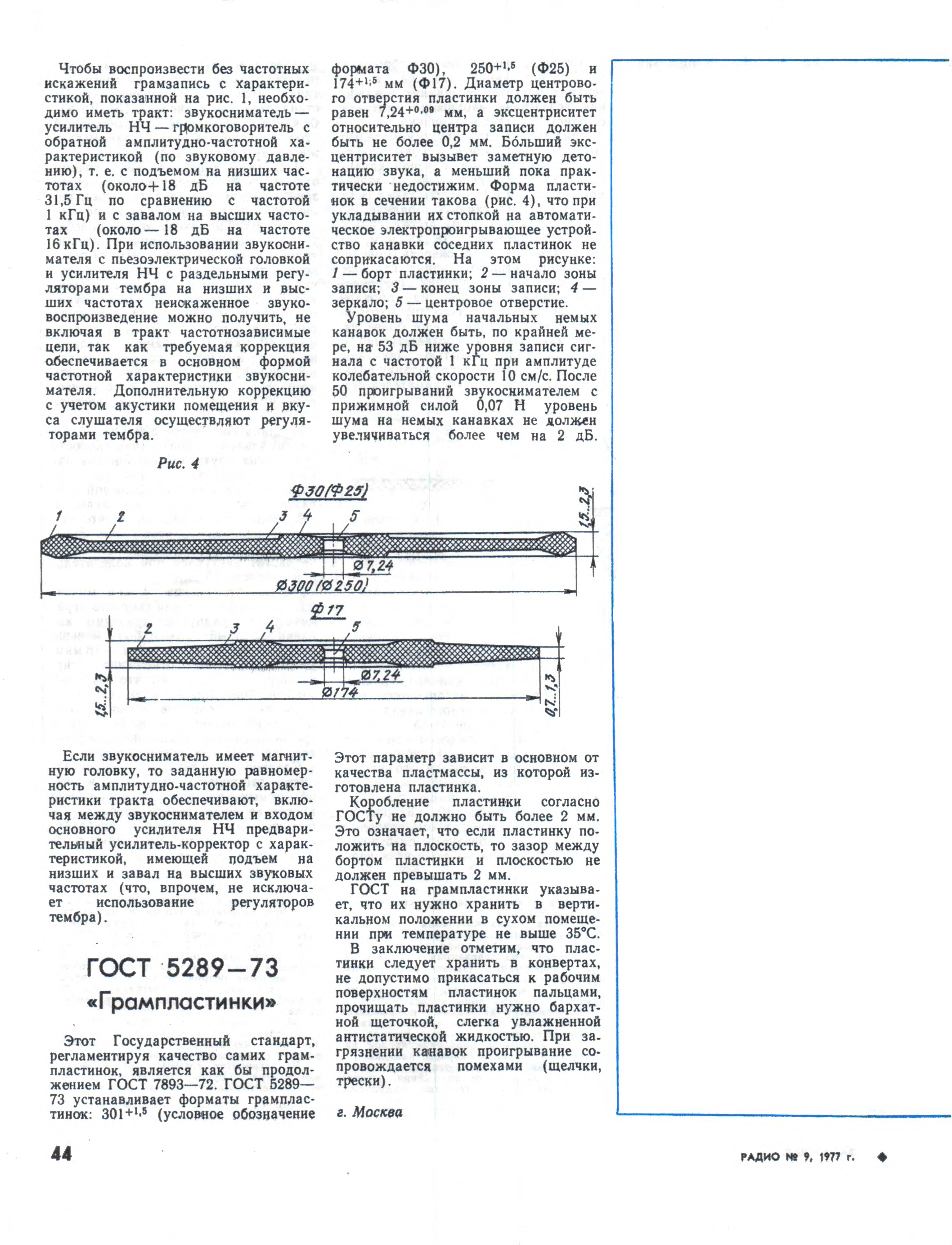 ГРАМПЛАСТИНКИ. ГОСУДАРСТВЕННЫЕ СТАНДАРТЫ:
ГОСТ 7893–72. "Звукозапись механическая на диск";
ГОСТ 5289–73. "Грампластинки";
Словарь терминов.
