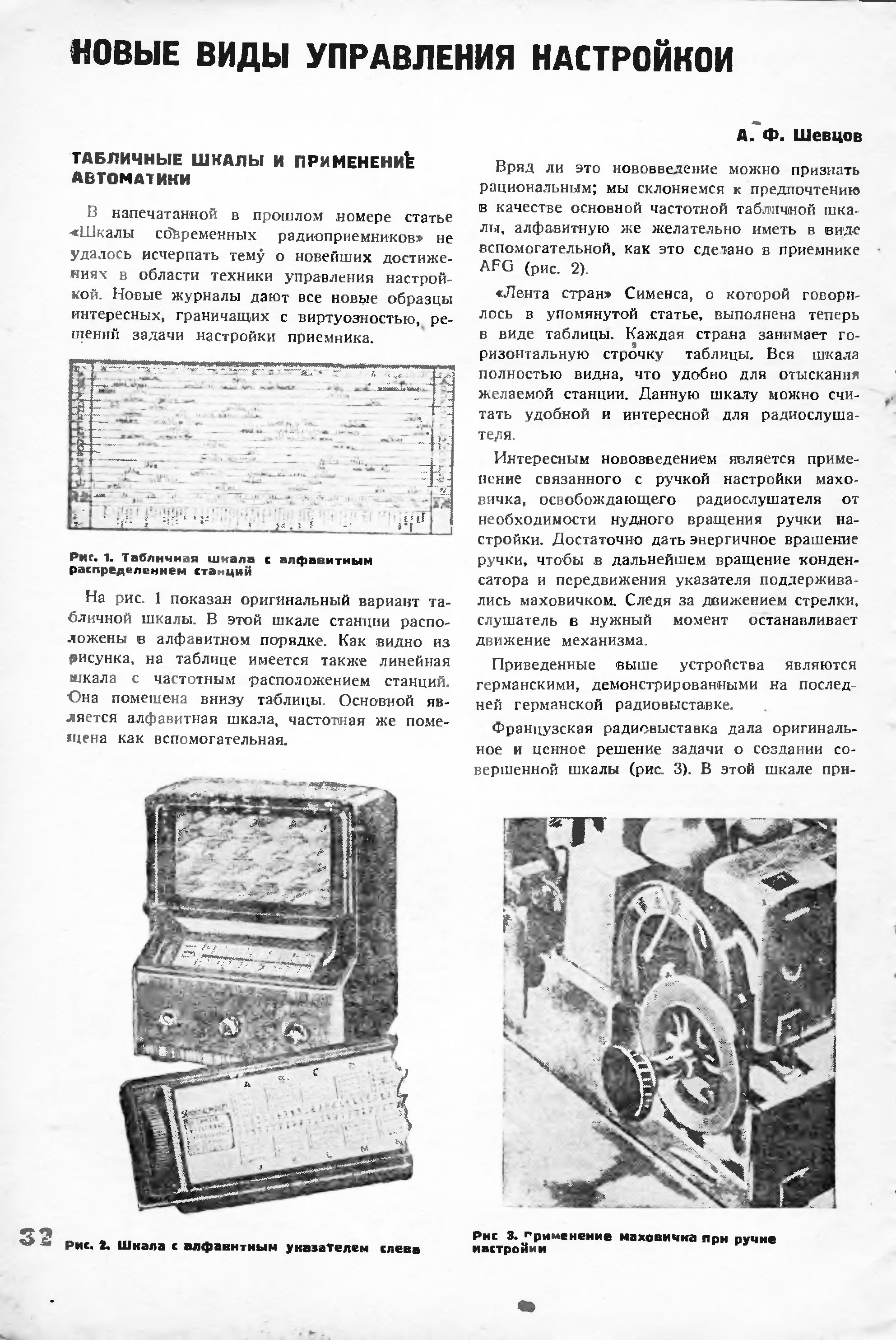 НОВЫЕ ВИДЫ УПРАВЛЕНИЯ НАСТРОЙКОЙ