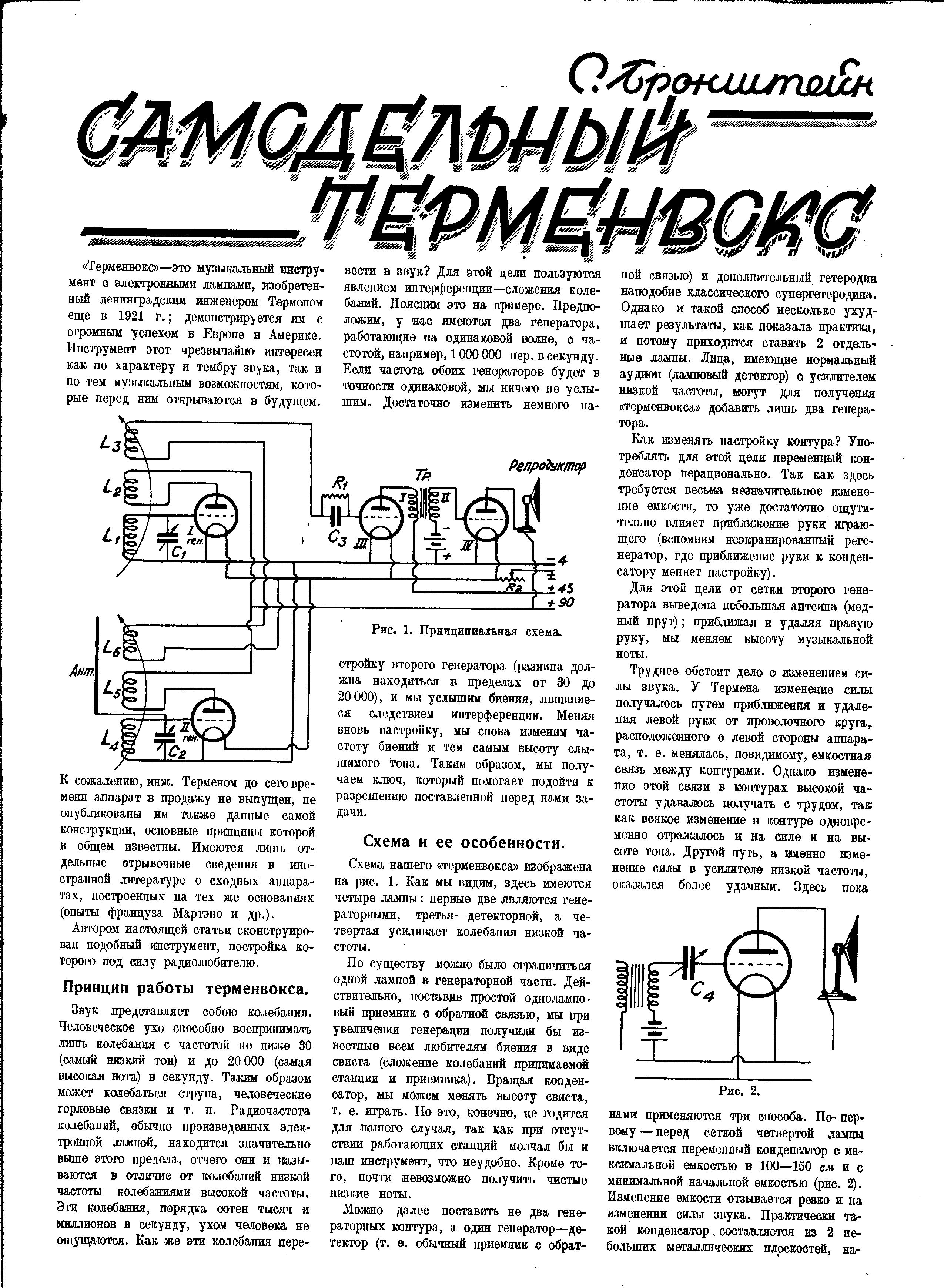 САМОДЕЛЬНЫЙ ТЕРМЕНВОКС