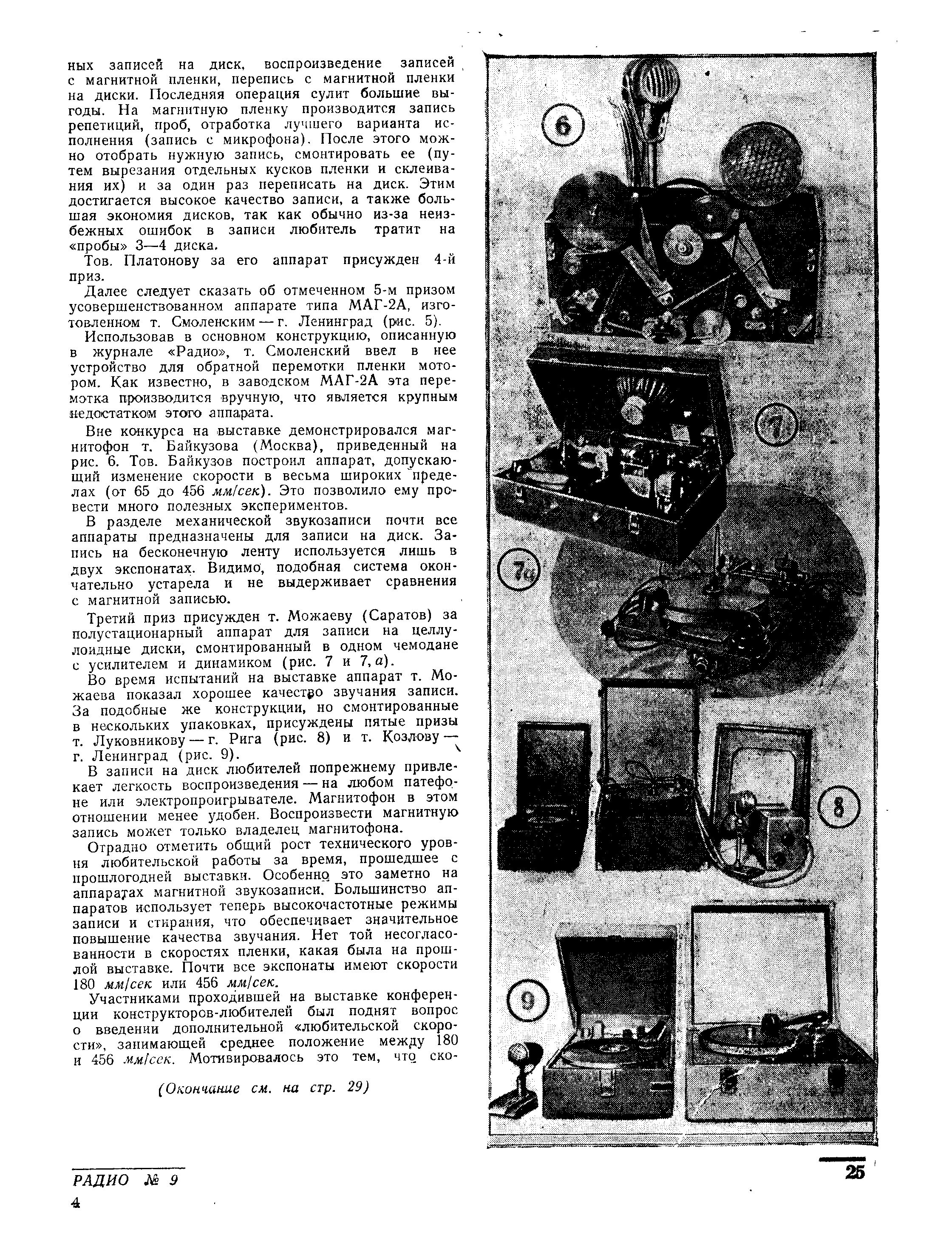 Любительские аппараты звукозаписи