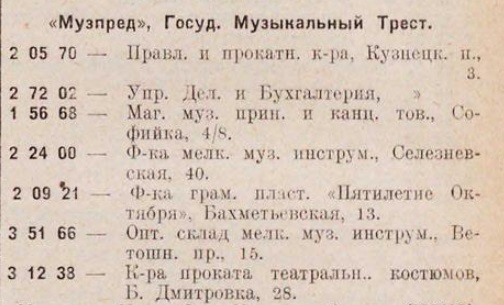 "Музпред". Государственный музыкальный трест