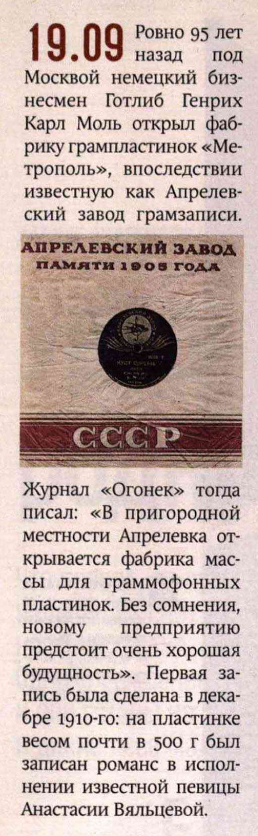 Даты. 19.09