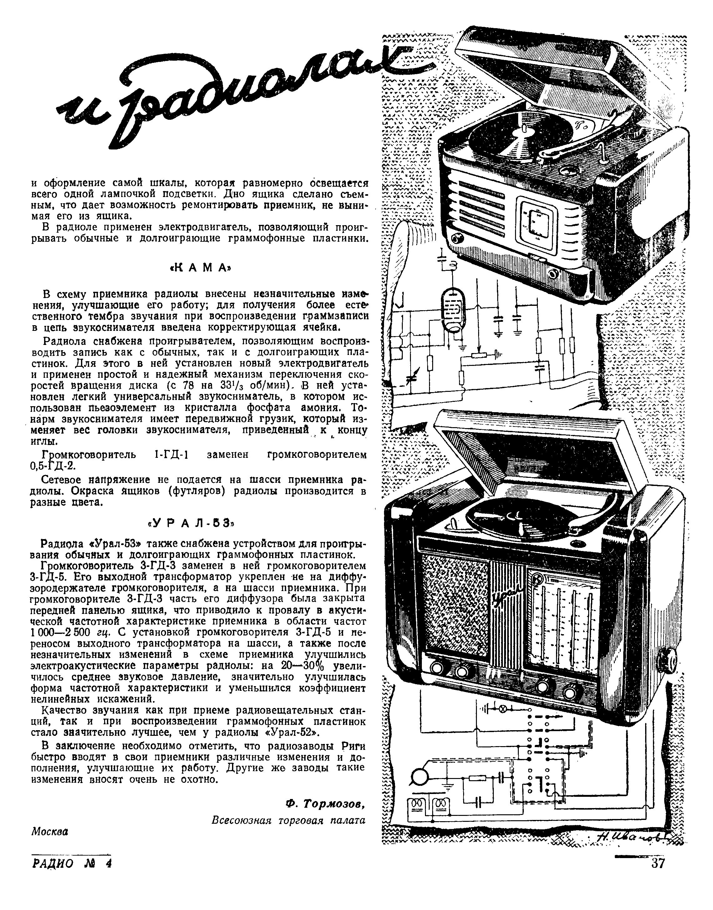 Новое в радиоприёмниках и радиолах