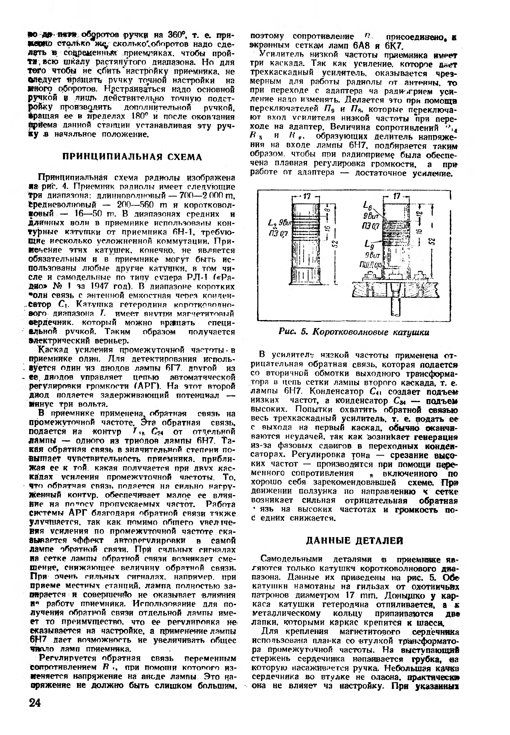 Любительская радиола 1948 года