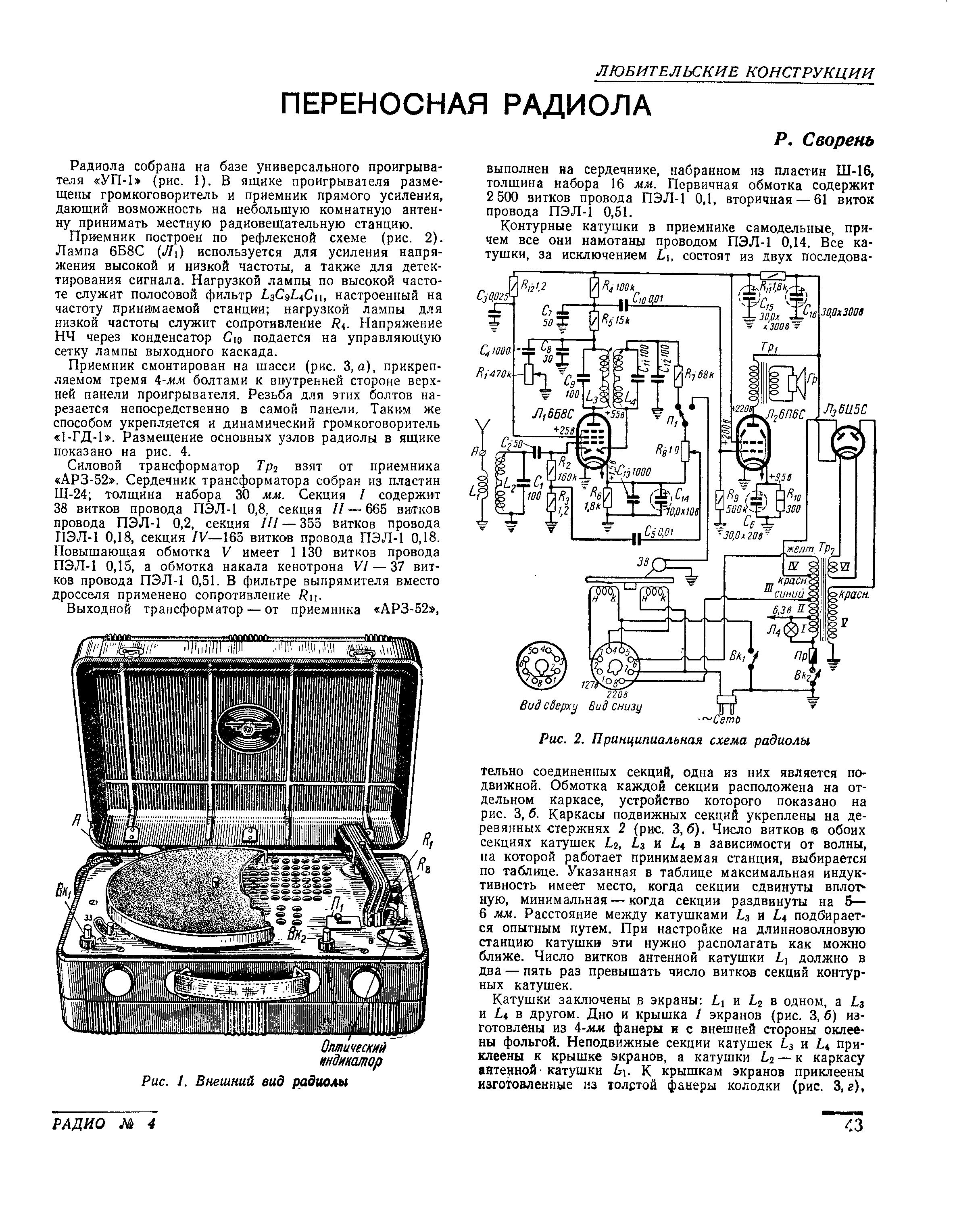 ПЕРЕНОСНАЯ РАДИОЛА