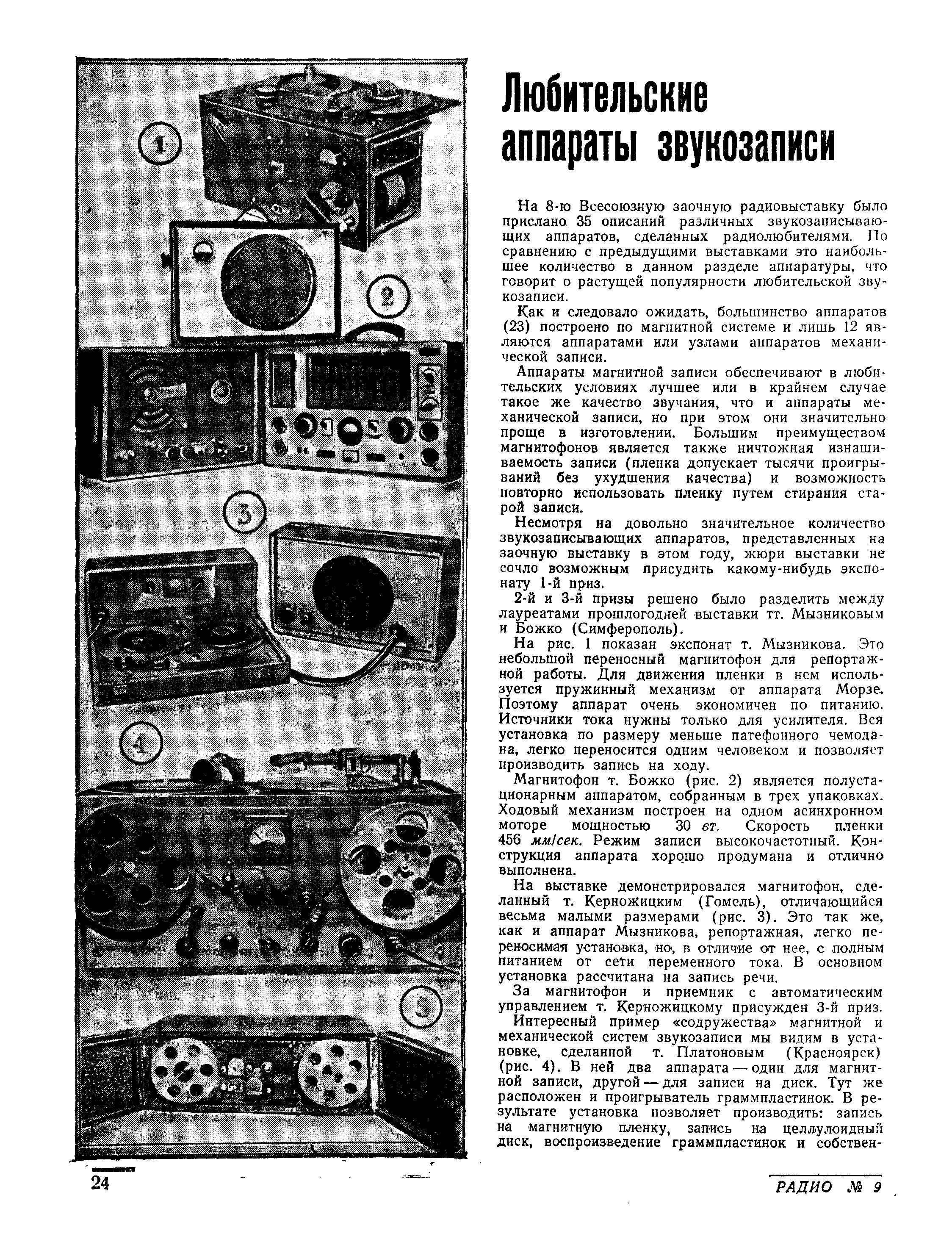 Любительские аппараты звукозаписи