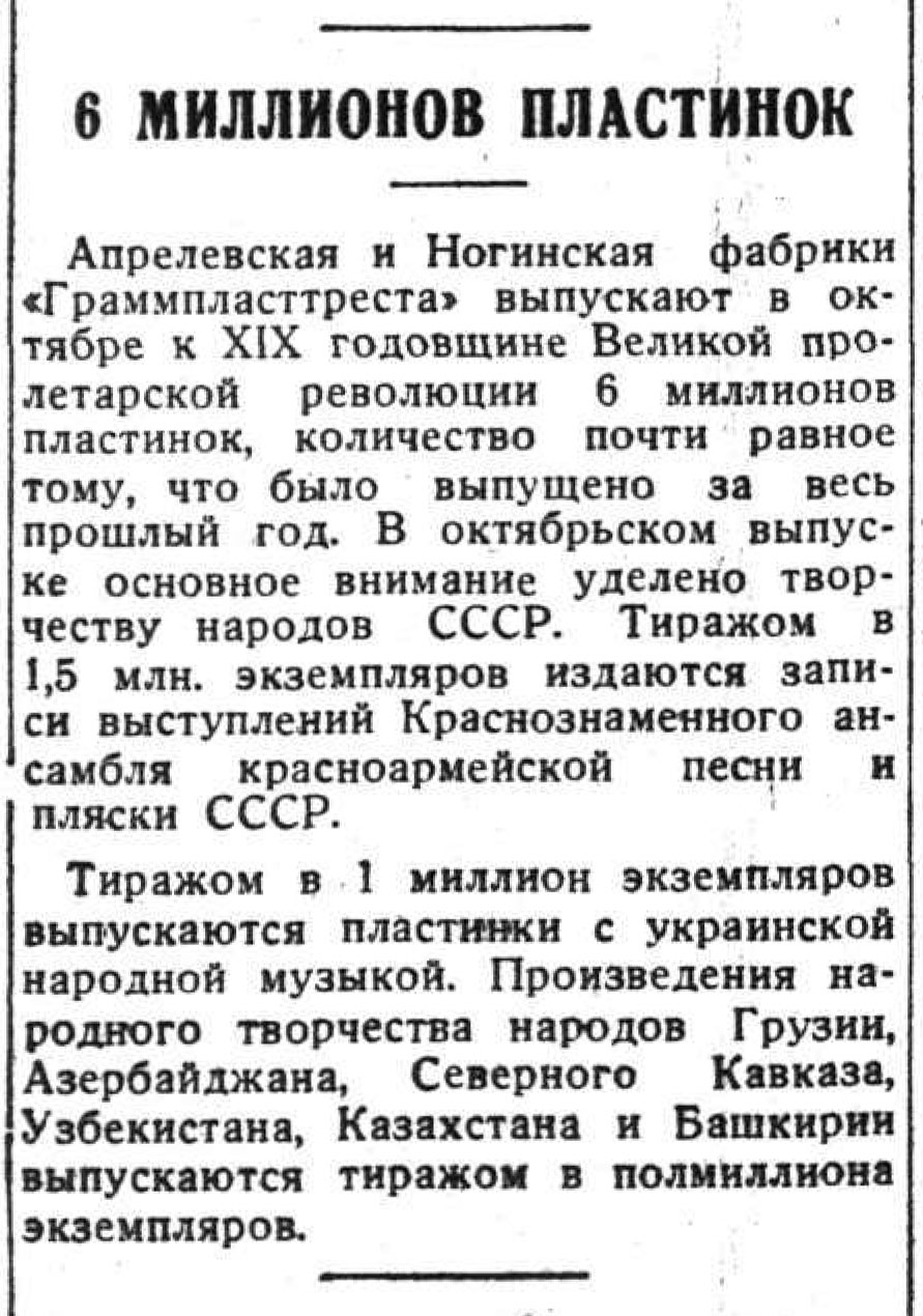 6 МИЛЛИОНОВ ПЛАСТИНОК