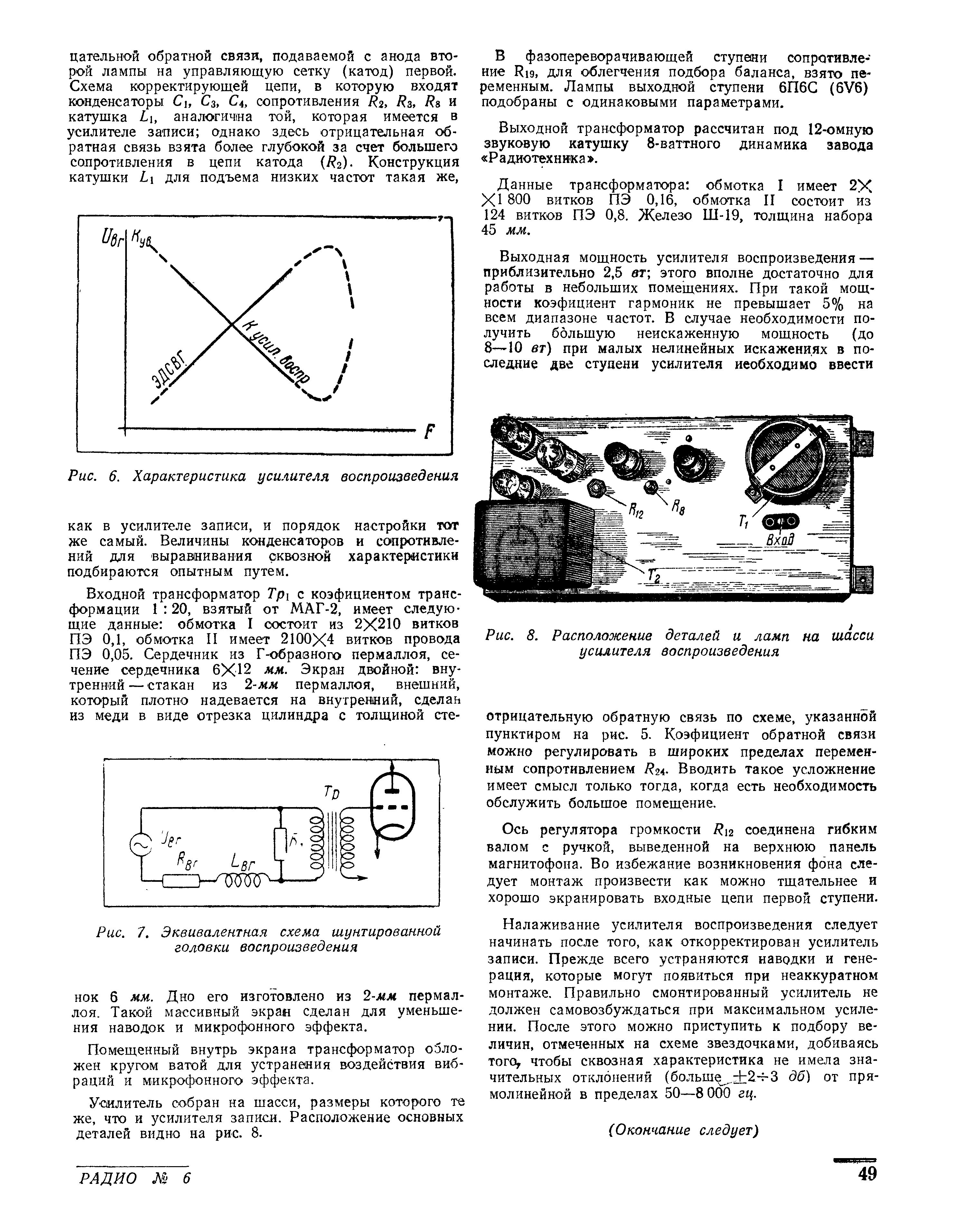 Магнитофон стационарный любительский (продолжение)