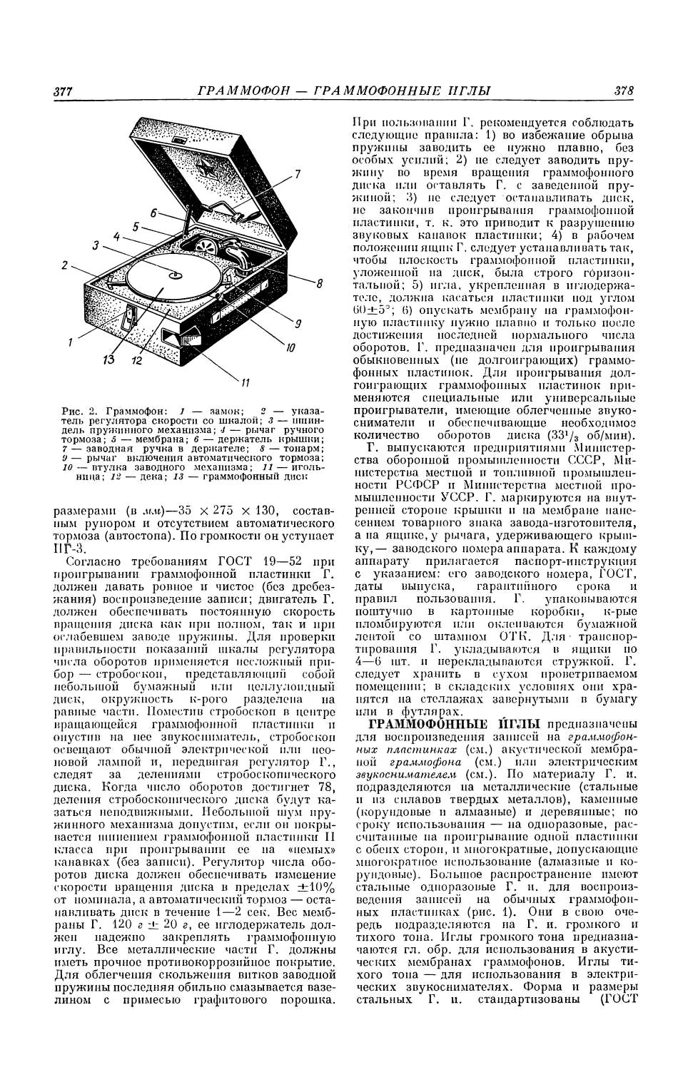 Граммофон / Граммофонные иглы / Граммофонные пластинки